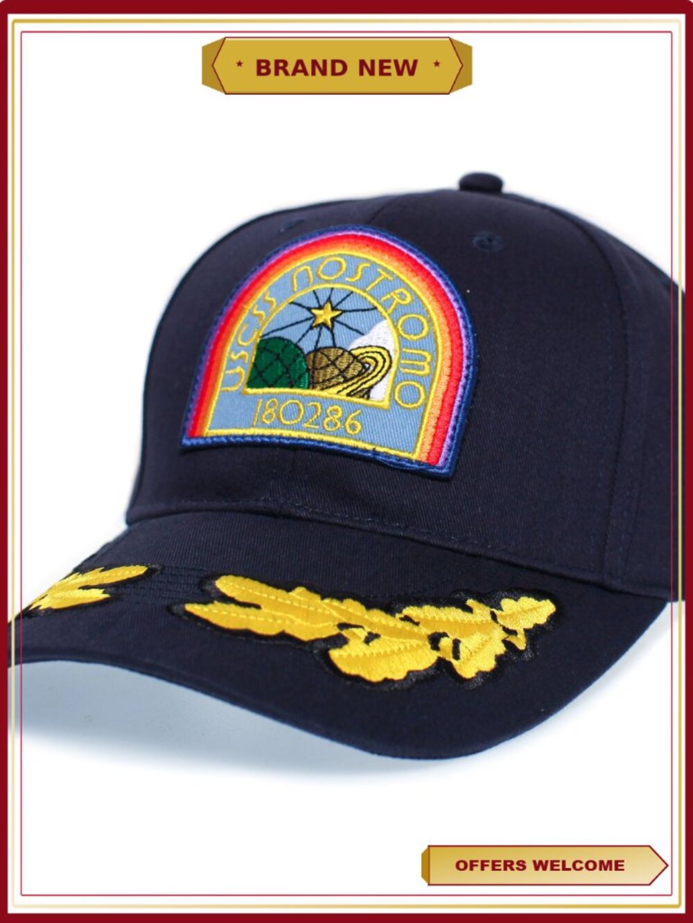 Alien Nostromo USCSS Curved Bill Hat Embroidered Movie Cap